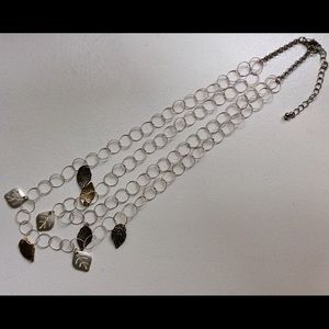 Taroo New York double necklace in silver and gold